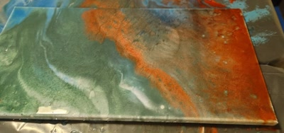 Christmas epoxy color sample