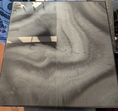 Gray swirl epoxy color sample