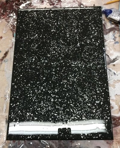 Speckle epoxy color sample