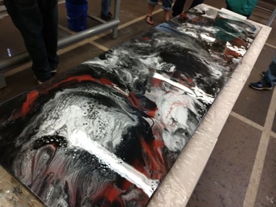 Volcanic epoxy color sample