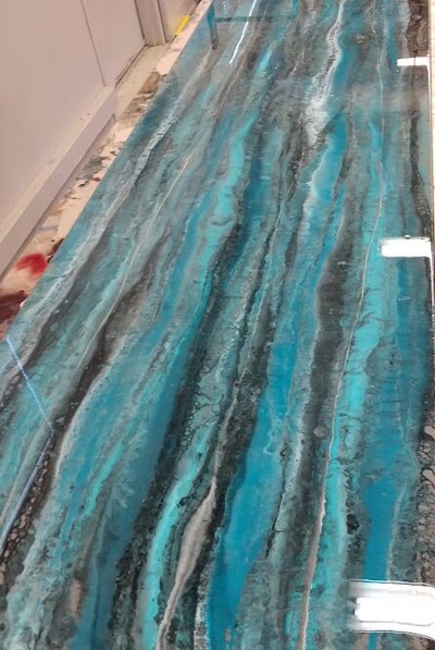 Water epoxy color sample