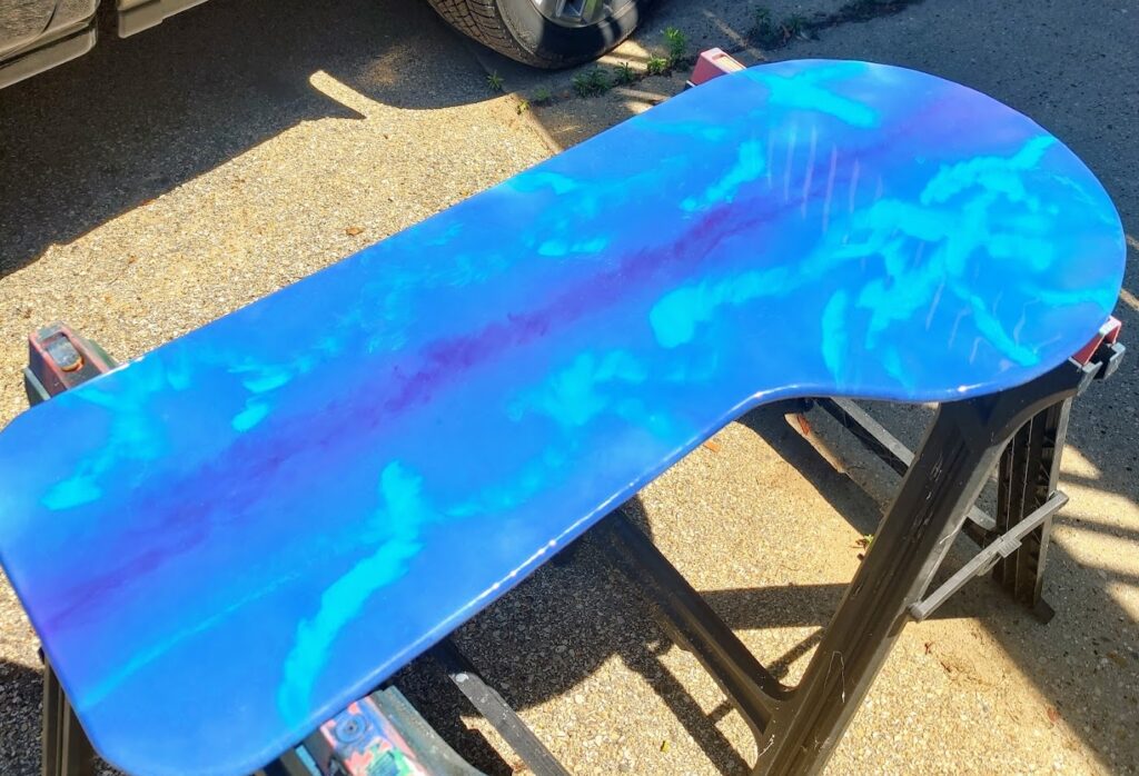 Water dragon epoxy tabletop
