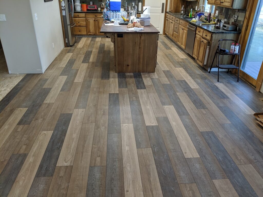 LVP floor installation