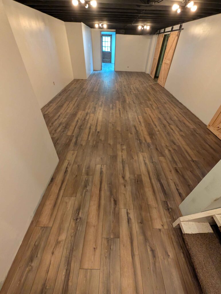 LVP flooring — full room