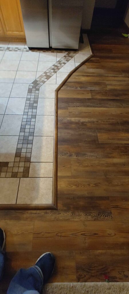 LVP floor transition