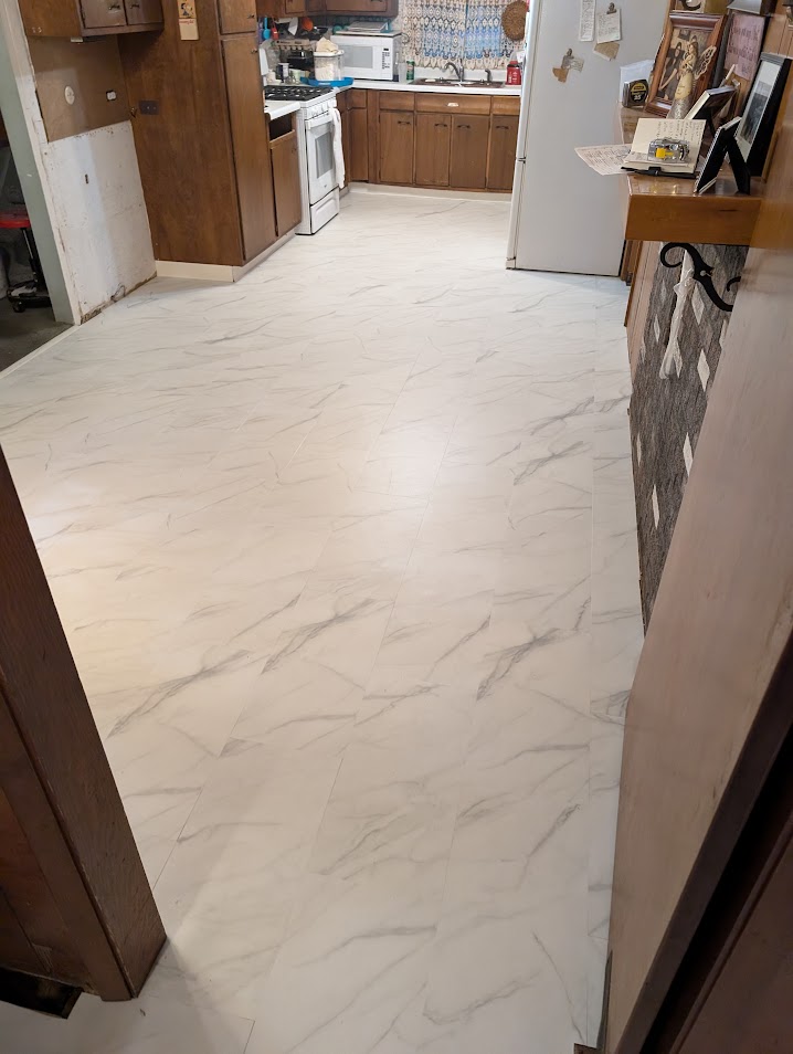 LVT floor installation