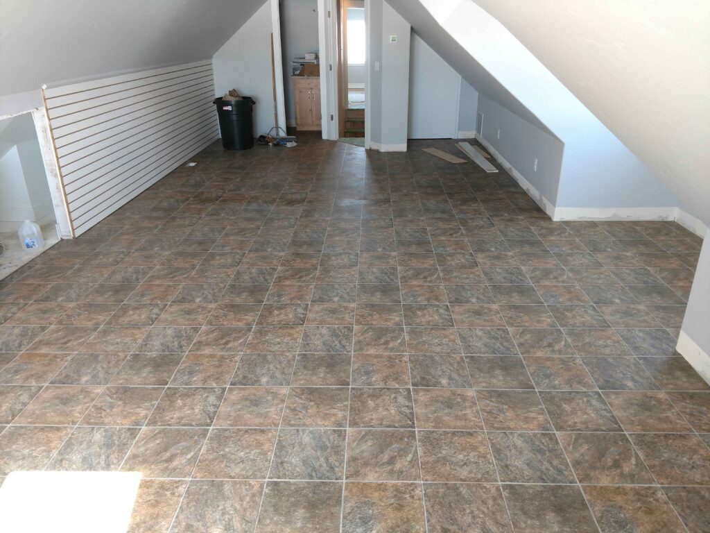 Sheet vinyl installation