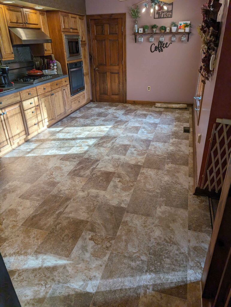 Sheet vinyl installation