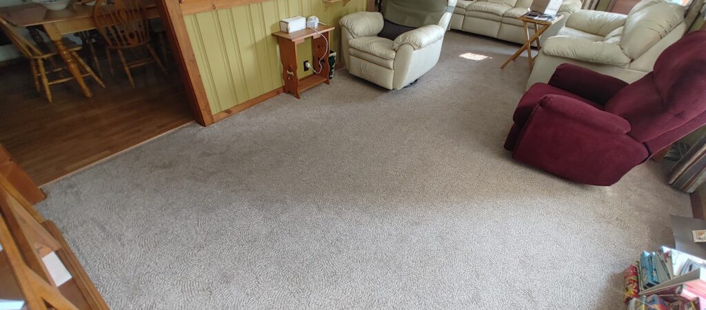 Carpet restretch — after